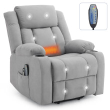 Electric Power Rise Recliner Chair Massage Heat Armchair For Elder Disabled