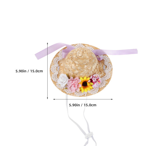 Tiny Straw Hat For Crafting And Special Occasion Decorative Use 1