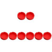 8Pcs Non-Slip Silicone Beer Coaster Pad Red Protective Mat
