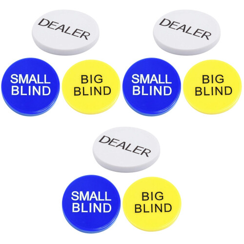 9Pcs Poker Chips Game Counting Tokens Durable 1