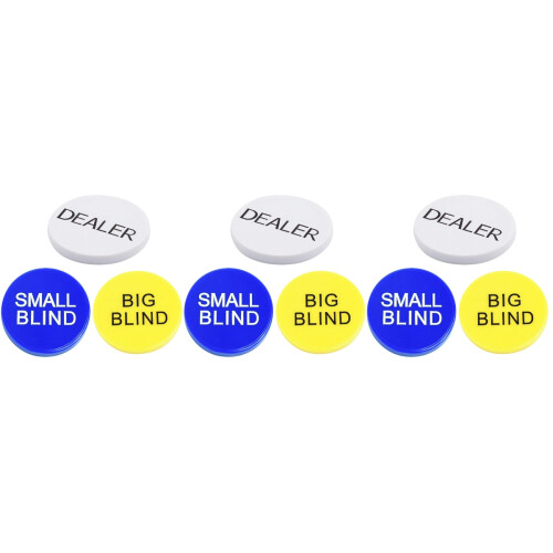 9Pcs Poker Chips Game Counting Tokens Durable 2