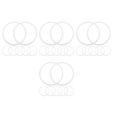 80St Witte Ronde Ringen Voor Dromenvangers DIY En Wanddecoratie