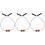 3Pcs Multi Eyeglasses Strap Holder Durable Glasses Strap for Neck Wear 3