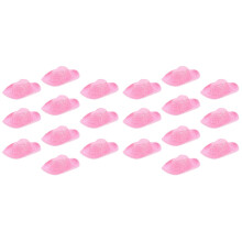 20Pcs Pink Fabric Mini Cowgirl Hats Tiny Hats for Doll & Wine Decor