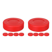 10Pcs Red Solid Hockey Pucks Indoor Outdoor Floor Hockey Supplies