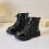 Children's Cotton Boots with British Sequin Straps and Side 1