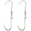 2Pcs Sharp Pointed Silver Meat Hooks Metal Sausage and Butcher Hooks 1