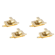 4Pcs Bag Turn Locks Metal Closures Golden for Purses and Handbags