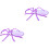 2Pcs Plastic Fruit Trays Violet Spider Shaped Dessert Plates 1