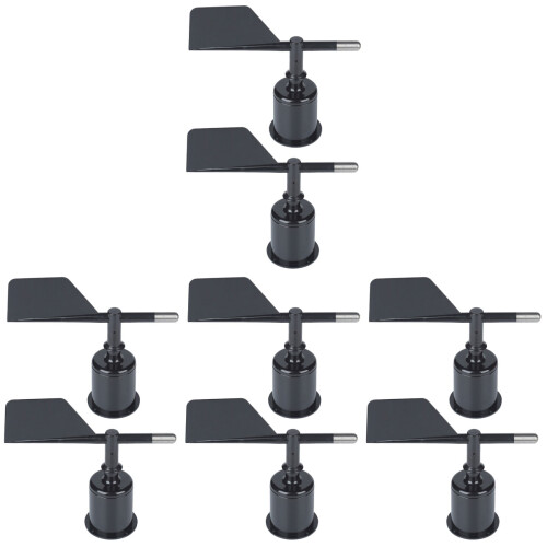 8Pcs Black ABS Wind Indicator Shell Protective Part for Anemometer