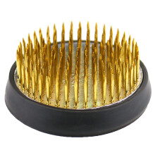 5Pcs Japanese Ikebana Round Metal Pin Holder Black Flower Tool