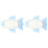 2Pcs Sky- Bamboo Fiber Separate Plane Plate Dinner Tray 1