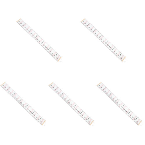 5Pcs Growth Wall Chart Pink Height Ruler for Bedroom