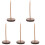 5Pcs Brown Wood Receipt Spike Holder for Tabletop Storage 1