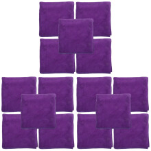 15Pcs Microfiber Guinea Pig Cage Blanket Purple Reusable Small Pet Mat