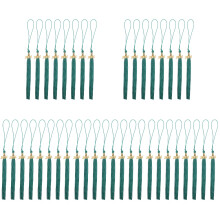 40Pcs Green Graduation Hat Tassels Decorative Fringe Pendants for DIY