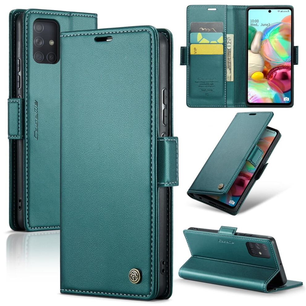Caseme Leather Wallet Case For Compatible With Samsung Galaxy A71 4G Â Rfid Blocking, Magnetic Clasp, Kickstand, Card Holder 9482726250326