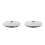 2Pcs Compact Plastic Candy Dispenser Lid Silver Universal Replacement 1
