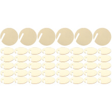 60Pcs Golden Acrylic Drink Markers Small Round Wine Glass Identifiers