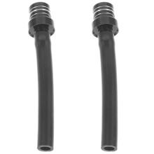 2Pcs Aluminum Motorcycle Accessories Black Gas Caps with One-Way Valve