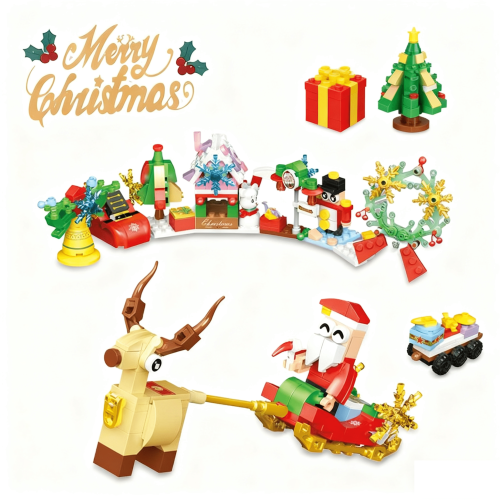 Jeu de construction de Noël - 310 pièces - 12 en 1