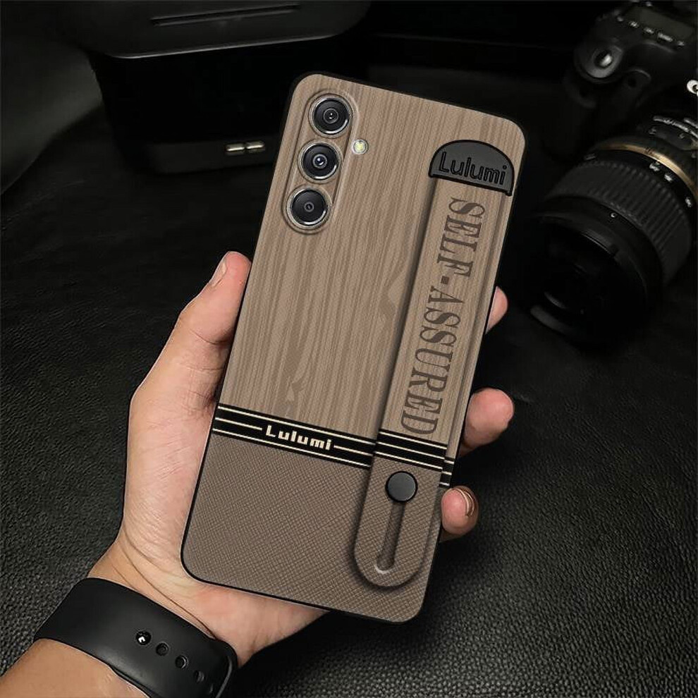 Soft Silicone Phone Case With Wristband & Kickstand For Samsung Galaxy A35 5G Global Â Shockproof, Anti-Dust, Fashionable 9482726248484