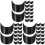 60Pcs Convenient Black Detachable Visor Protector for Hats and 1