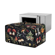 Stain-Resistant Toaster Oven Cover with Handle, Fits 18.5"x14.5"x9", Mushroom Leaf Design – Compatible with Most Toaster Ovens