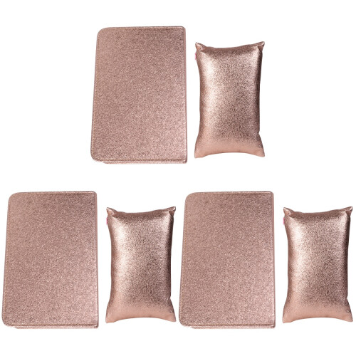 6Pièces Coussin Main En PU Souple Pliable Pour Ongles
