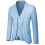 Casual Blazer για άνδρες, Σετ τριών τεμαχίων σακάκι-παντελόνι, Ευέλικτο σχέδιο 3