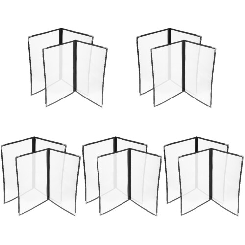 10Stk PVC Menücover Mit Abgerundeten Ecken Für