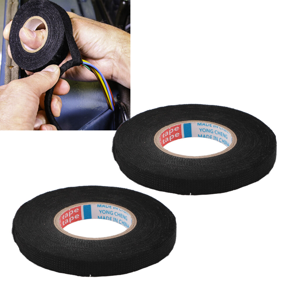 3pcs High Temp Flame Retardant Wire Harness Cloth Tape Insulation Wrap