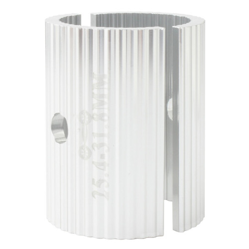 6Pièces Réducteurs Alliage Aluminium Guidon Argent Durable
