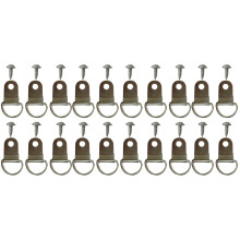 400Pcs Silver Stitch Hangers Wall Hooks with Screws for Picture Frames