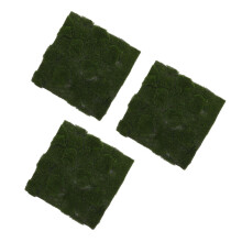 3Pcs Plastic Artificial Moss Carpet Green Rug for Indoor Outdoor Use