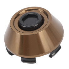 Langlebige ABS-Kunststoff-Nabenkappe 61 mm 63 mm 64 mm Messingfarbe Snap-Fit-Abdeckung