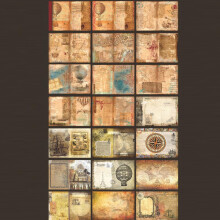 40 Blatt Antikes Stil Scrapbook-Papier Pack Dekoratives DIY Bastelpapier Blätter