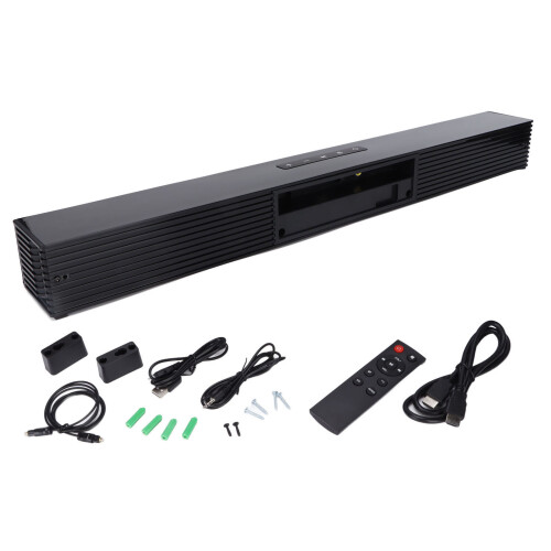 Universal Compatibility, Ultra Thin Sound Bar with Customizable Sound for Seamless Integration