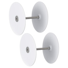 2Ensemble Plaques En Inox Pour Trou De Porte