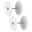 2Ensemble Plaques En Inox Pour Trou De Porte 1