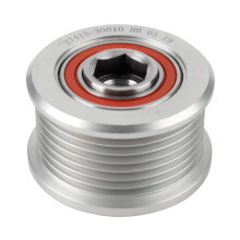 Durable Alternator Freewheel Pulley, Easy Installation Metal Component for Toyota with Polished Finish, Made From High-Quality Materials OE
