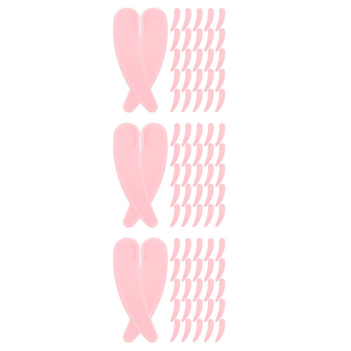 150Pièces Petites Cuillères Outils Rose Réutilisables Face
