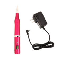 Tattoo Pen Machine For Eyebrow Lip Tattoo, Wireless Tattoo Pen With Integrated Machine Body Design And35000High Speed For Professional Makeup, Red