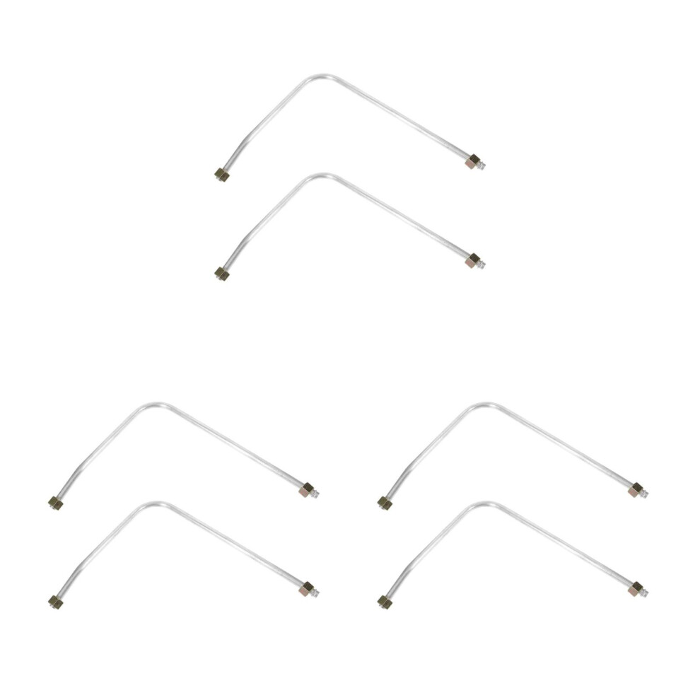 6Pcs Aluminum Air Compressor Exhaust Pipe Noise Reducing 3712504050999