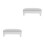 2Pièces Coussin Main Gris PU Cuir Antidérapant Support Ongles 1