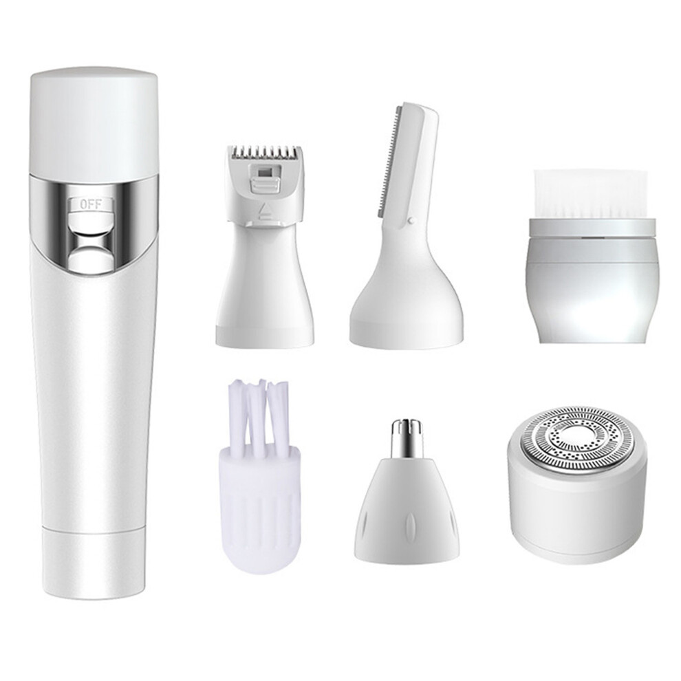 Portable Hair Remover With Length Guide, Precision Trimmer Offers Rounded Tips And Pivoting Head For Safe And Accurate Grooming