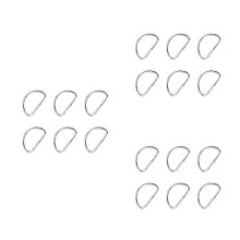 300Pcs Silver Stainless Steel D Rings for Crafting Bags Belts Straps
