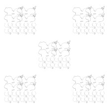50Stk Glasdosen Drahtverschluss Aus , Federhaken, Silber