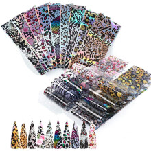 Glamorous Nail Foil Stickers, 20Sheets Animal Print Decals For Trendy Manicures, Non-Toxic Materials Ensuring Safety, Easy Application For Occasions