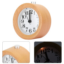 Leiser Holz Wecker fürs Büro LED